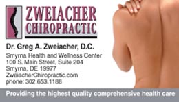 Middletown Chiropractic card